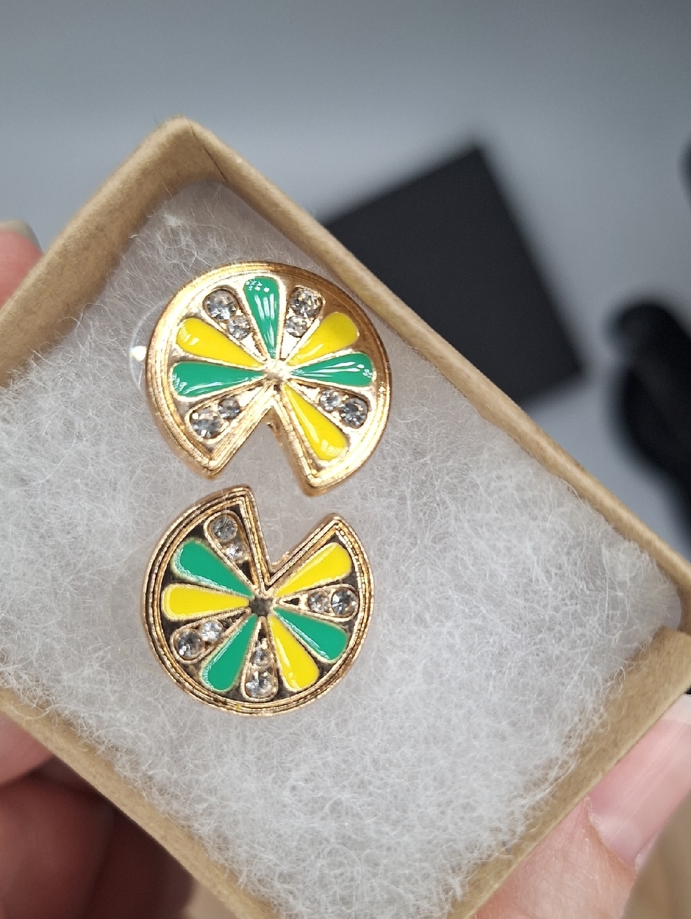 Citrus Lemon Lime Stud Earrings